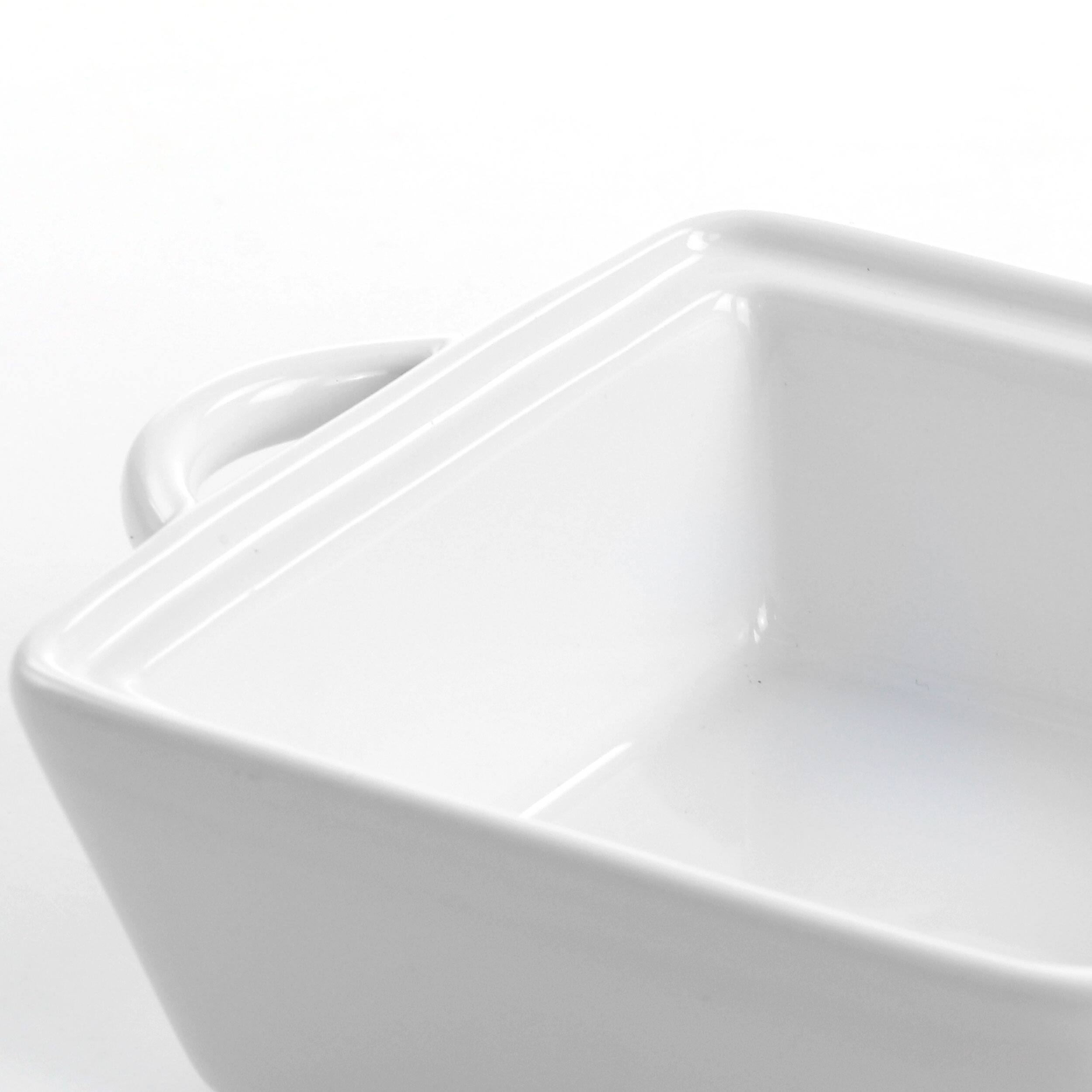 Alt View 4. Martha Stewart - Martha Stewart Stoneware Casserole with Lid in White - White.