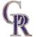 Front. Fan Creations - Colorado Rockies Distressed Logo Cutout Sign - Multicolor.