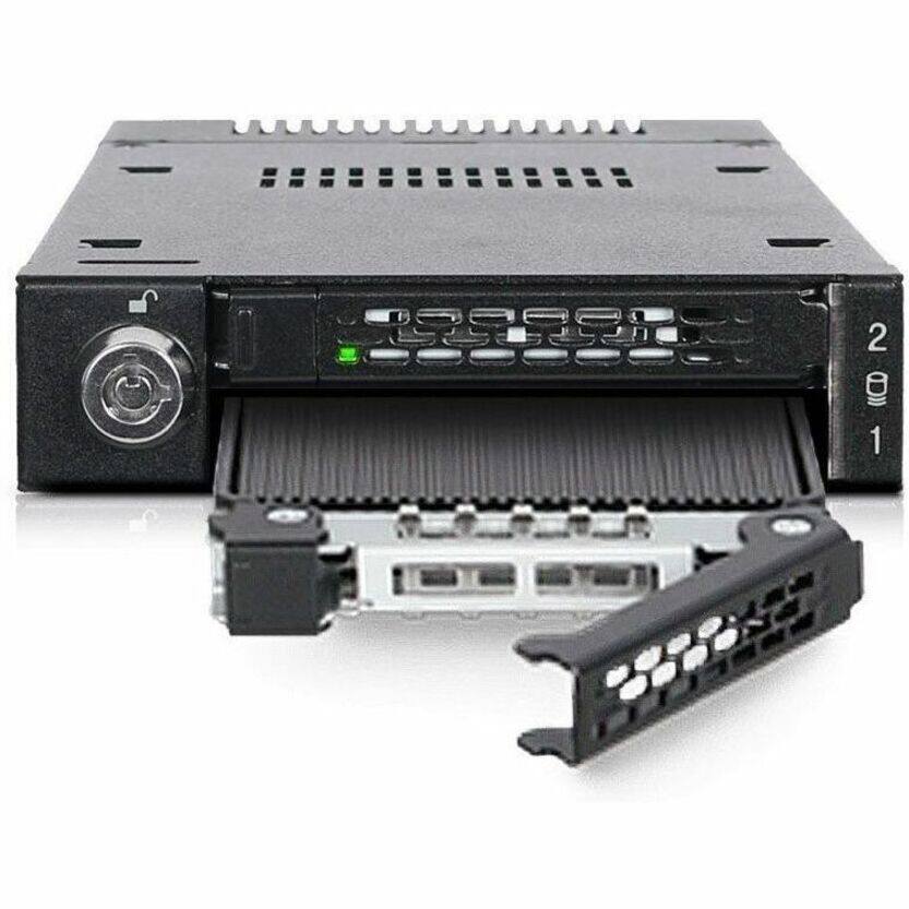 Alt View 6. Icy Dock - Icy Dock ToughArmor MB834M2K-B Drive Enclosure for 3.5" M.2, PCI Express NVMe - Mini-SAS HD Host Interface Internal.