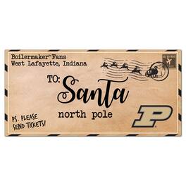 Fan Creations - Purdue Boilermakers 6'' x 12'' Letter to Santa Sign - Multicolor