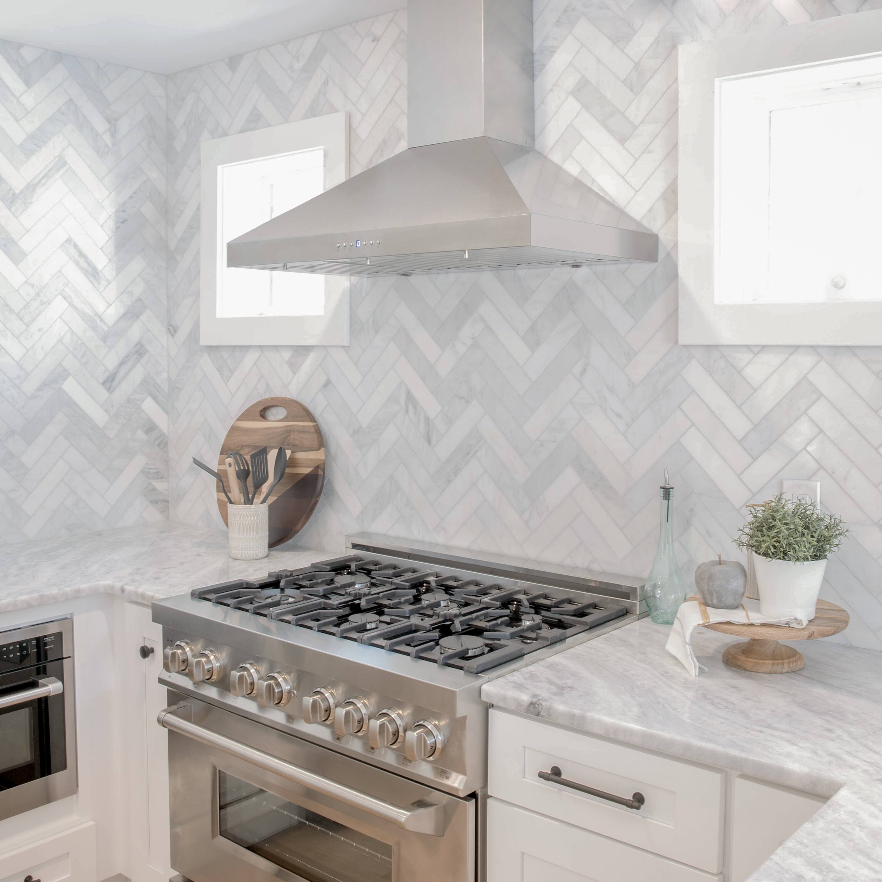 Alt View 4. ZLINE - 30" Externally Vented Range Hood - Brushed Stainless Steel.