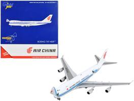 GeminiJets - Boeing 747-400F Commercial Aircraft Air China Cargo Stripes Interactive Series 1/400 & Airplane - White with Blue