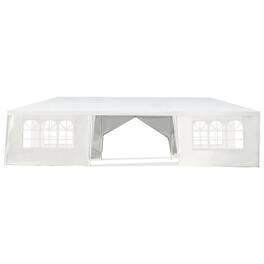 Kadyn - 10 x 30 Feet Outdoor Canopy Tent with 6 Removable Sidewalls and 2 Doorways-White, Outdoor Gazebo Party Tent Canopy Tent