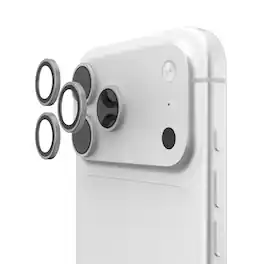 UAG - iPhone 18 Pro Max/iPhone 18 Pro Lens Protector, Anti-Fingerprint, Individual Alloy Ring, Aluminosilicate Glass - Titanium