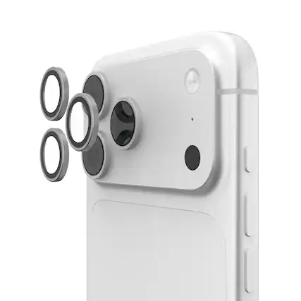 Front. UAG - iPhone 18 Pro Max/iPhone 18 Pro Lens Protector, Anti-Fingerprint, Individual Titanium Alloy Ring, Aluminosilicate Glass - Titanium.