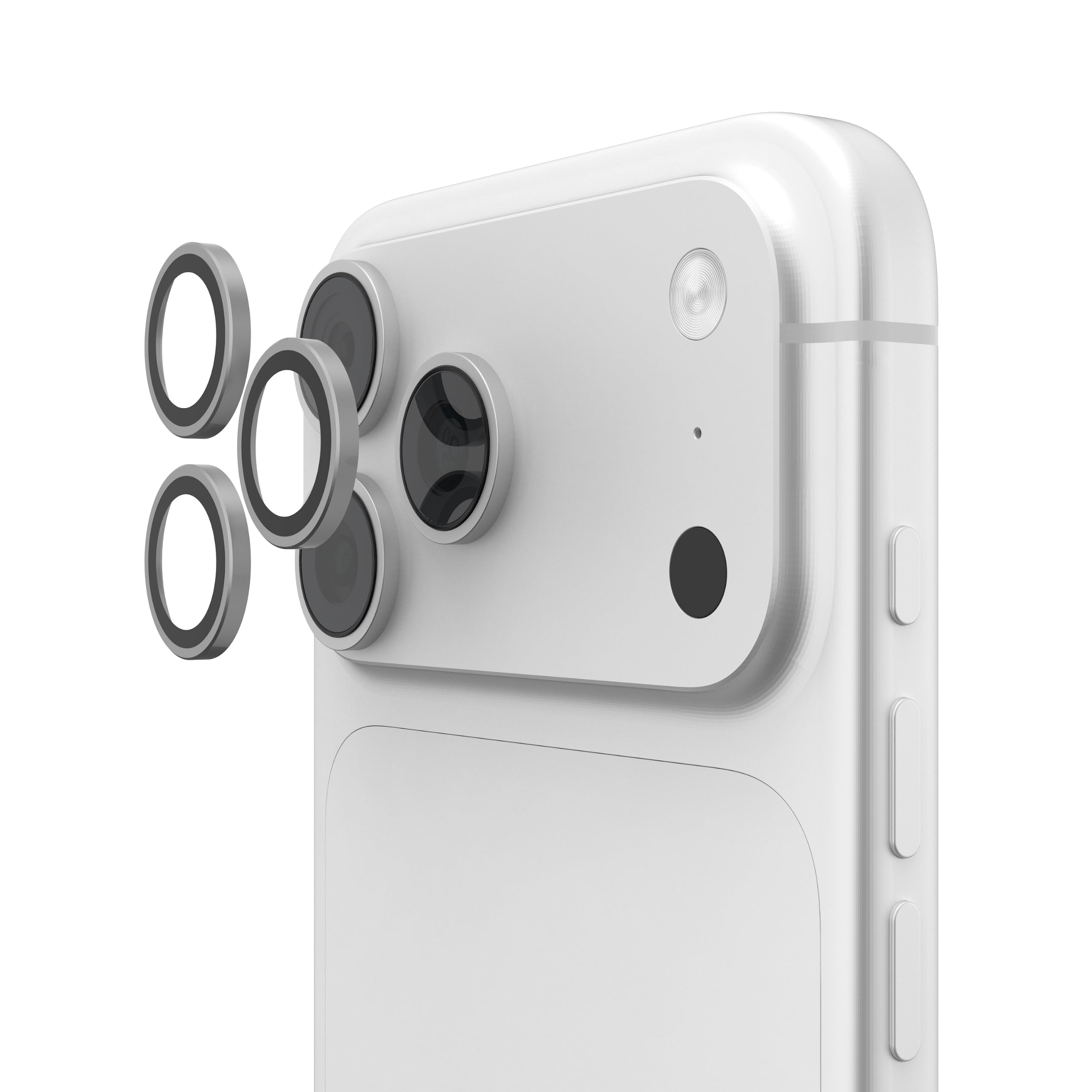 Front. UAG - iPhone 18 Pro Max/iPhone 18 Pro Lens Protector, Anti-Fingerprint, Individual Titanium Alloy Ring, Aluminosilicate Glass - Titanium.