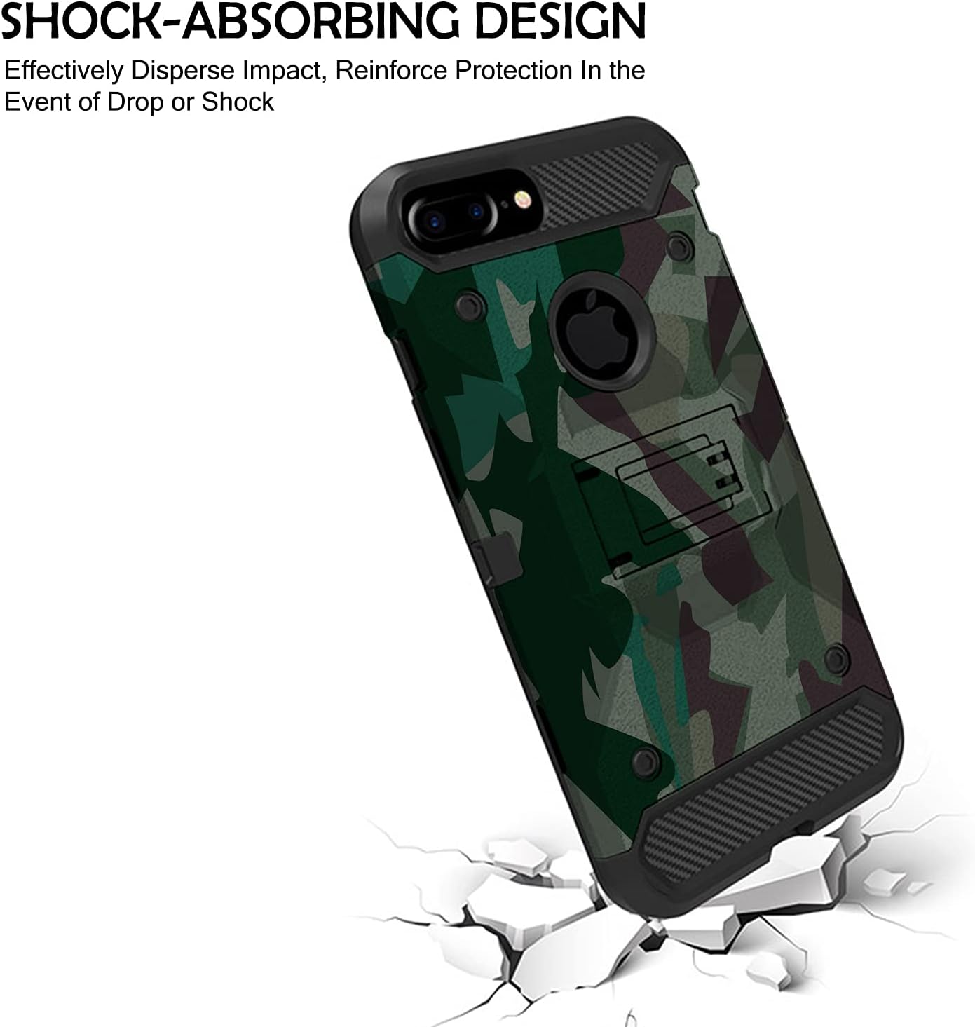 SHOCK-ABSORBING DESIGN  
Effectively Disperse Impact, Reinforce Protection In the Event of Drop or Shock