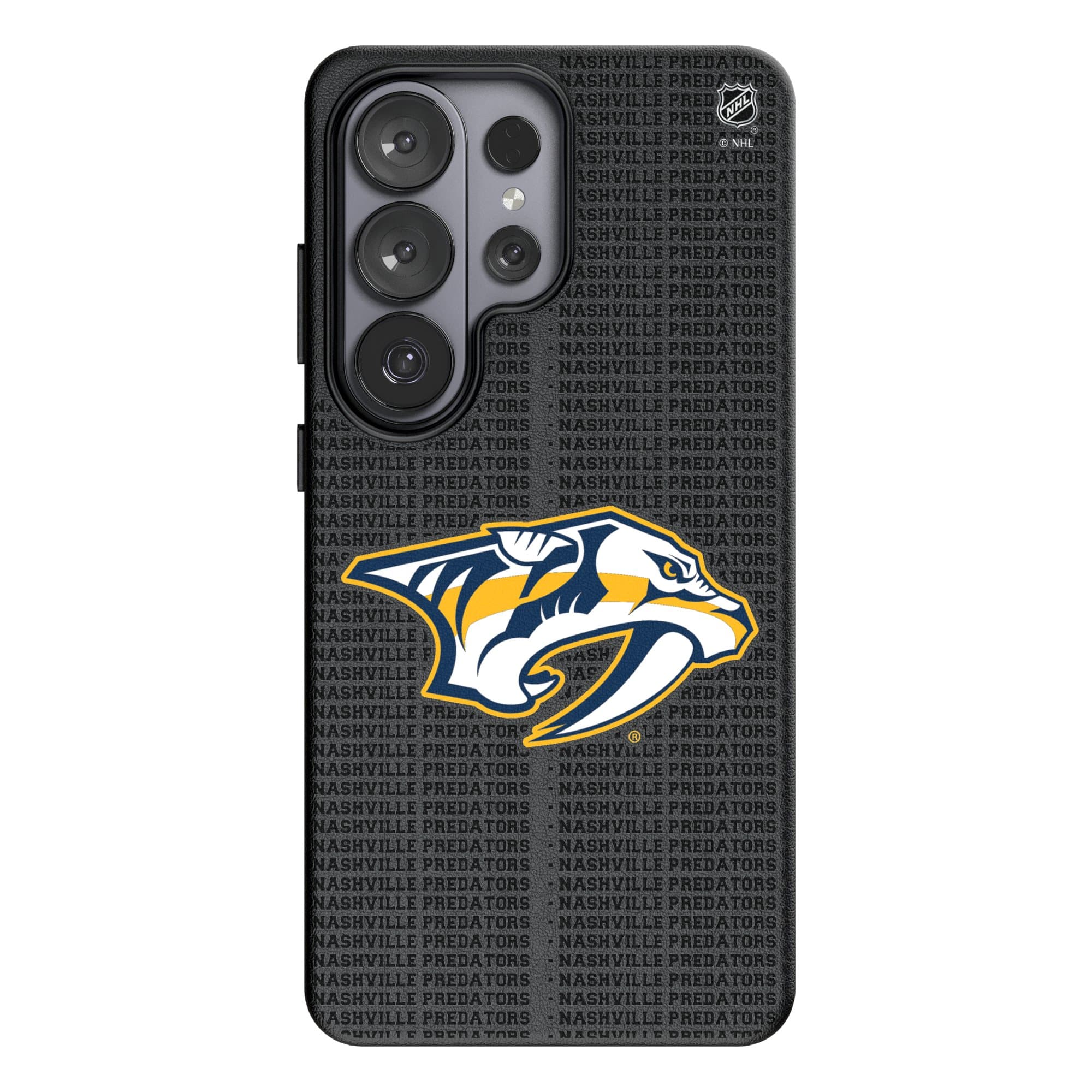 Photos - Case Keyscaper - NHL - Nashville Predators Text Backdrop Galaxy Magnetic Bump  - S25 - Black 203123456