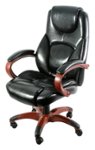 Front Zoom. Z-Line Designs - Leather Executive Chair - Black.