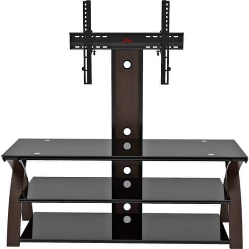 Z-Line Designs - Willow 3-in-1 TV Mount System for Most Flat-Panel TVs Up to 60" - Brown - Larger Front