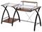 Z-Line Designs - Brisa Computer Desk - Cherry/Clear-Front_Standard