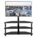 Alt View 7. Chateau Abodes - Multi-function TV Stand with Height Adjustable, Swivel Bracket & 3-Tier - Black.
