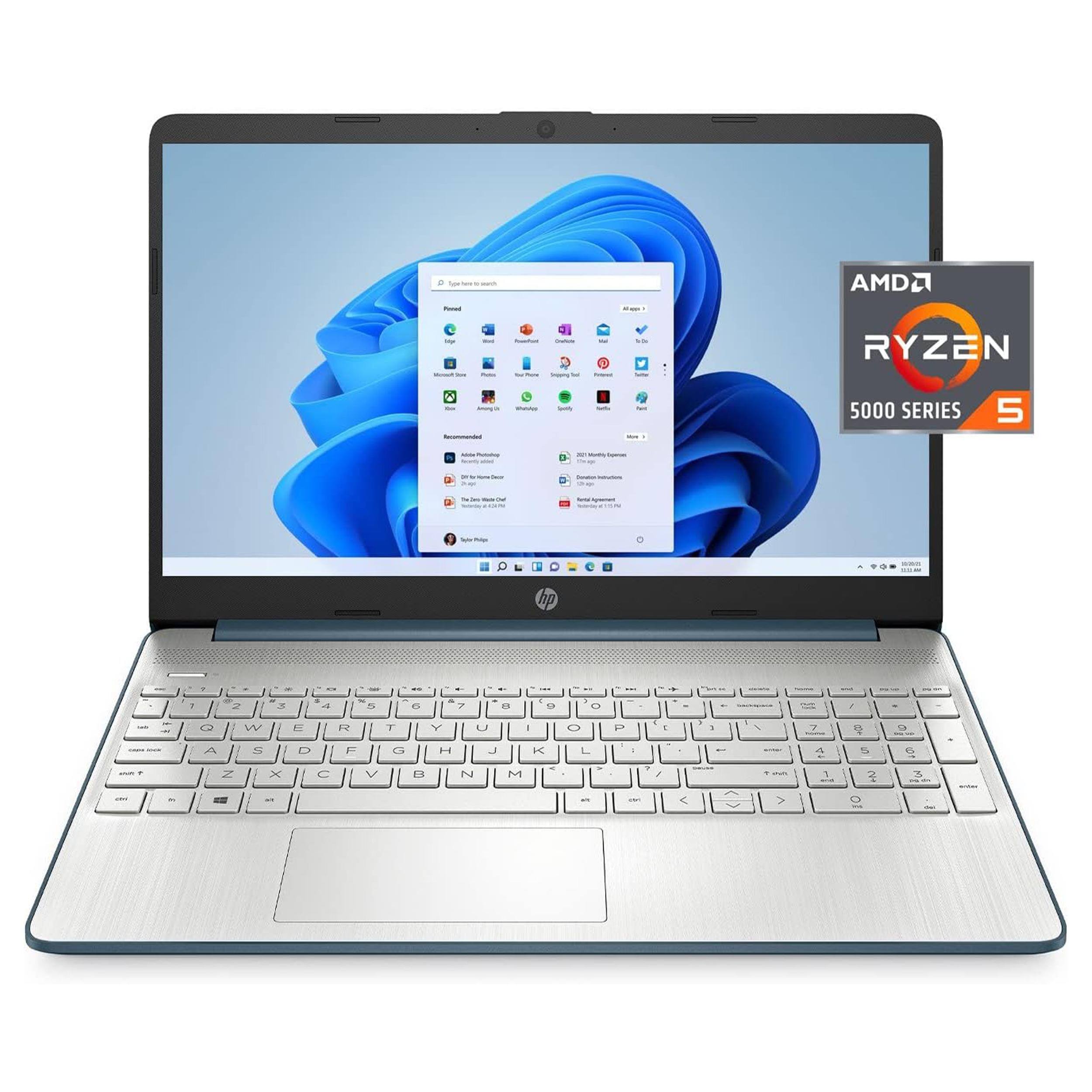 HP - 15.6" FHD Laptop,AMD Ryzen 5-5500U,32GB RAM,1TB SSD,AMD Radeon Graphics,Win 11 Pro - Blue