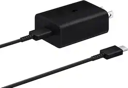 Samsung - Original 15W Super Fast Wall Charger With USB-C Cable - In Retail Box - Black