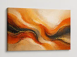 FC Design - Large Canvas 24x36" Abstract Flow Art Painting Modern Contemporary Wall Décor - MultiColor