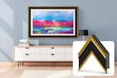 Deco TV Frames - Premiere Bezel for Samsung the Frame TV - 43" - Antique Gold/Black