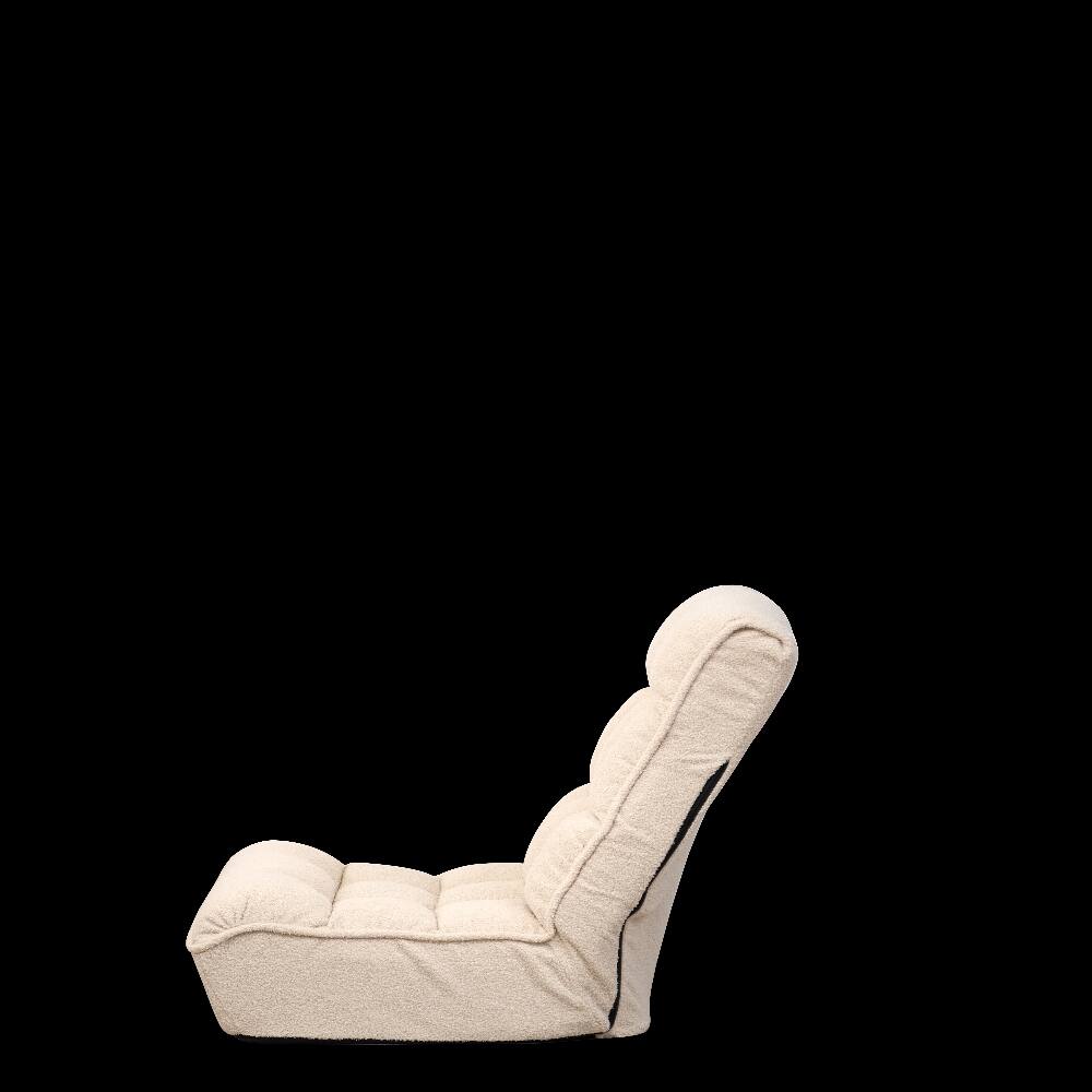 Alt View 1. Loheer - Loheer Adjustable Floor Chair Japanese Tatami Lazy Sofa White - White.