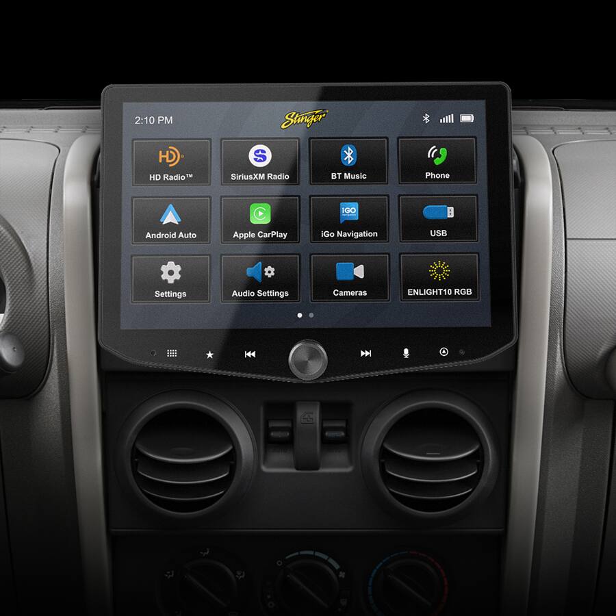 Stinger 10.1β Android Auto/Apple CarPlay Bluetooth Digital Media ...