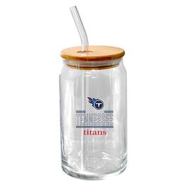 The Memory Company - Tennessee Titans 16oz. Classic Crew Beer Glass with Bamboo Lid - Multicolor