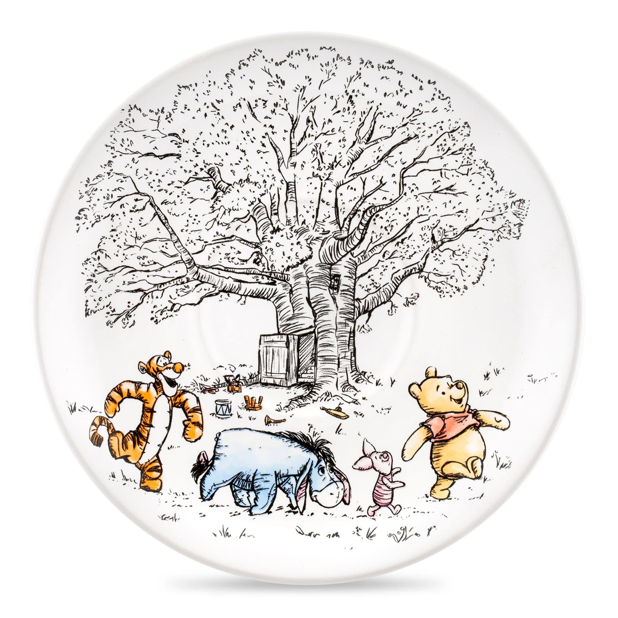 Alt View 10. Disney - Disney Winnie The Pooh And Friends Ceramic Teacup and Saucer Set - White.