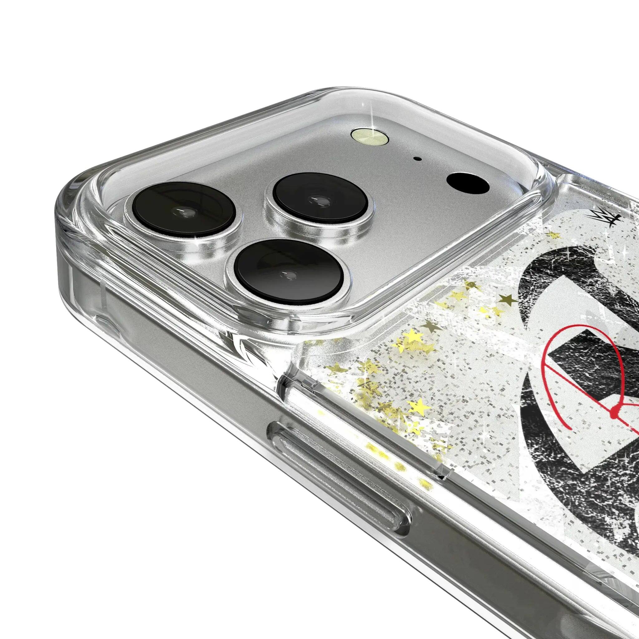 Left. Keyscaper - WWE Impact Glitter Phone Case - Apple iPhone 15 Pro - Roman Reigns.