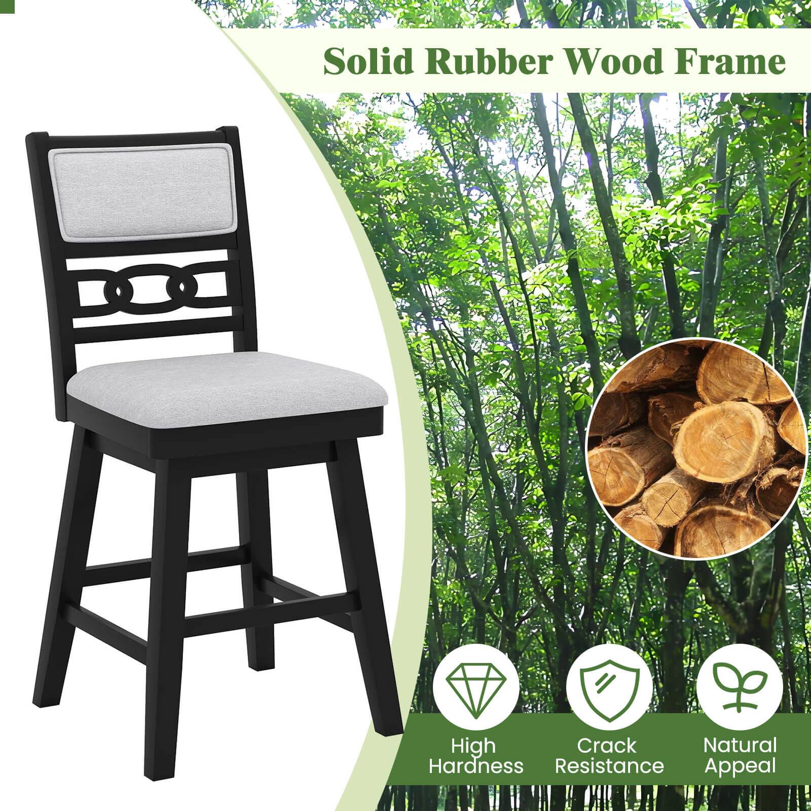 Solid Rubber Wood Frame

- High Hardness
- Crack Resistance
- Natural Appeal
