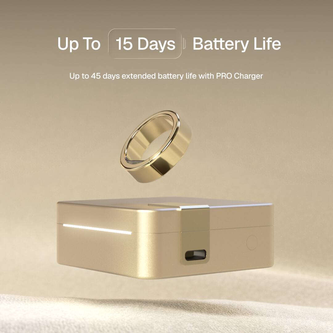 Up To 15 Days Battery Life  
Up to 45 days extended battery life with PRO Charger