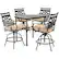 Front. Hanover - Montclair 5-Piece High-Dining Patio Set with 4 Swivel Chairs and a 33-In. Counter-Height Dining Table - Tan/Brown.