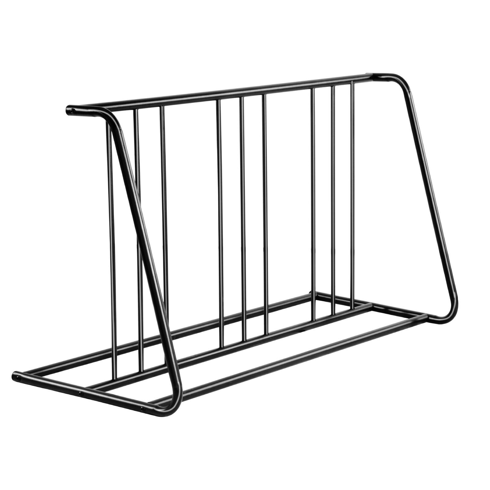 Alt View 5. VEVOR - Bike Rack, Fits Tire Width 3 Inch/76.2 mm, Carbon Steel Double-Sided Grid Bike Rack Stand - Black.