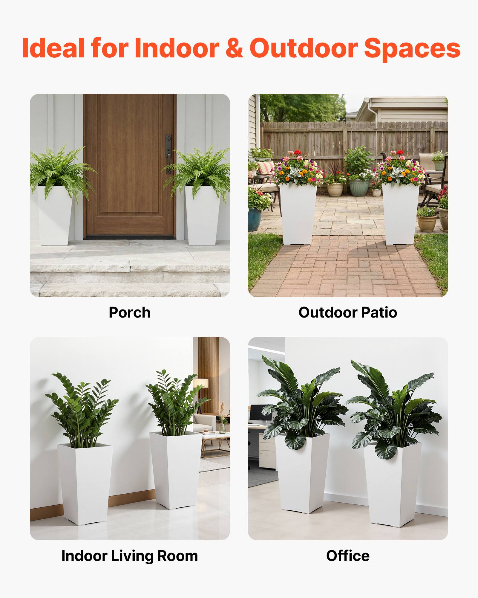 Ideal for Indoor & Outdoor Spaces

- Porch
- Outdoor Patio
- Indoor Living Room
- Office