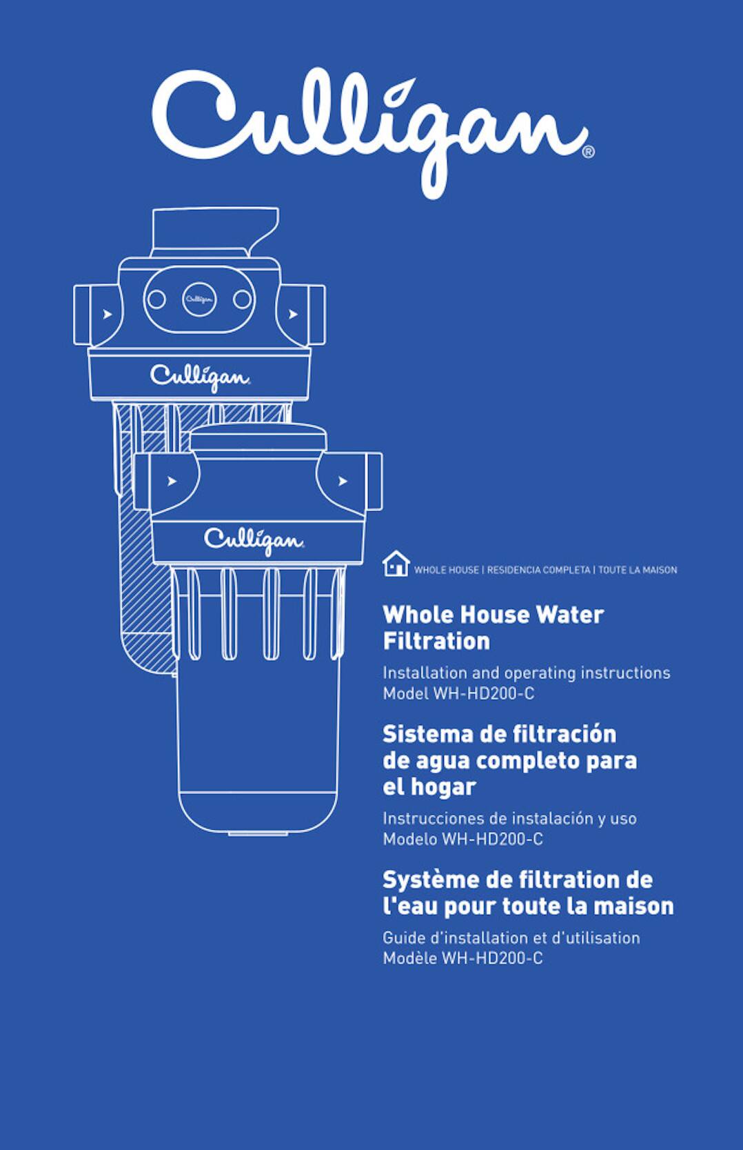Alt View 15. Culligan - Culligan Coarse Whole Home Heavy Duty 1" Replacement Filter - White.