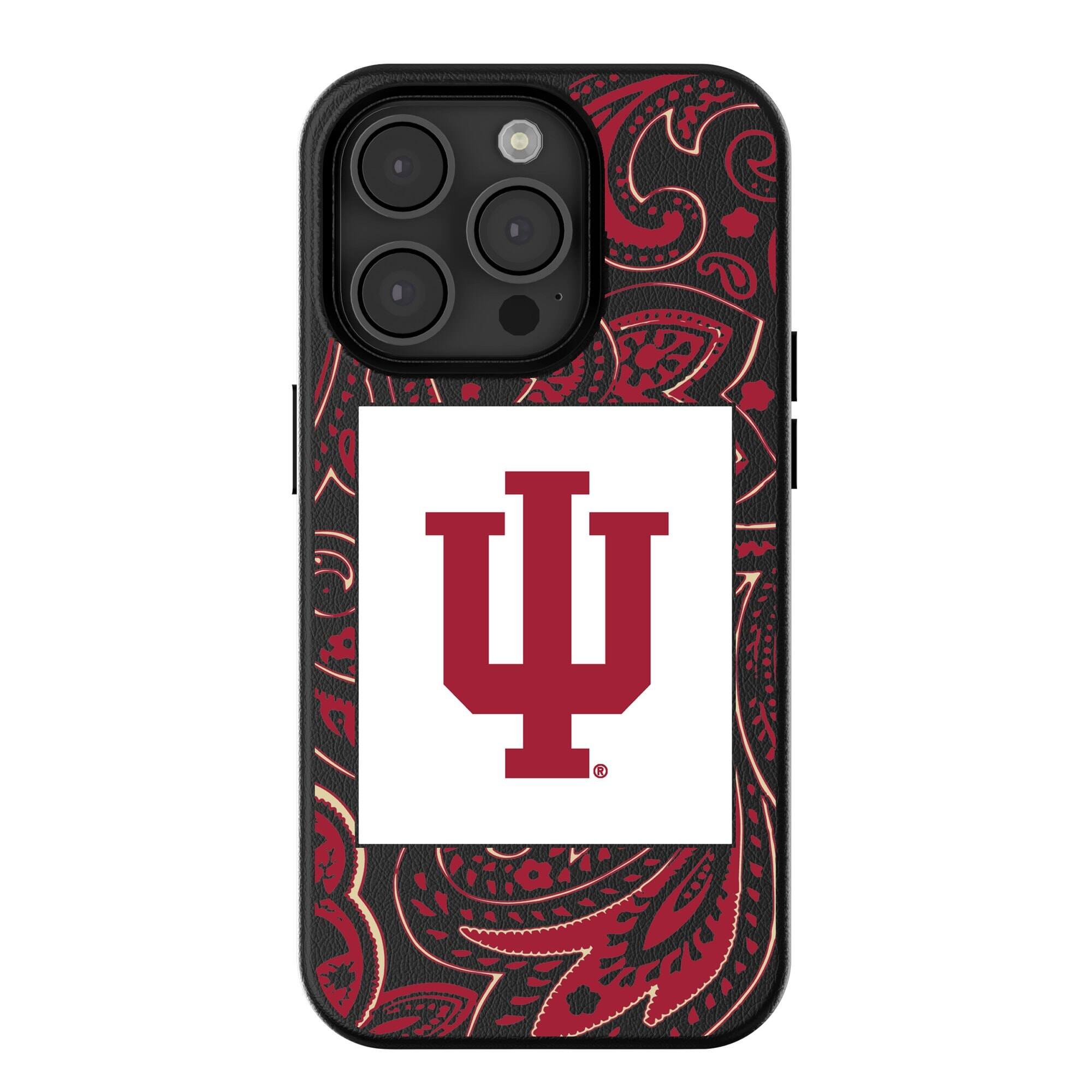 Keyscaper - NCAA - Indiana Hoosiers Paisley iPhone Magnetic Bump Case - 15 - Black price history on PriceWatchPro