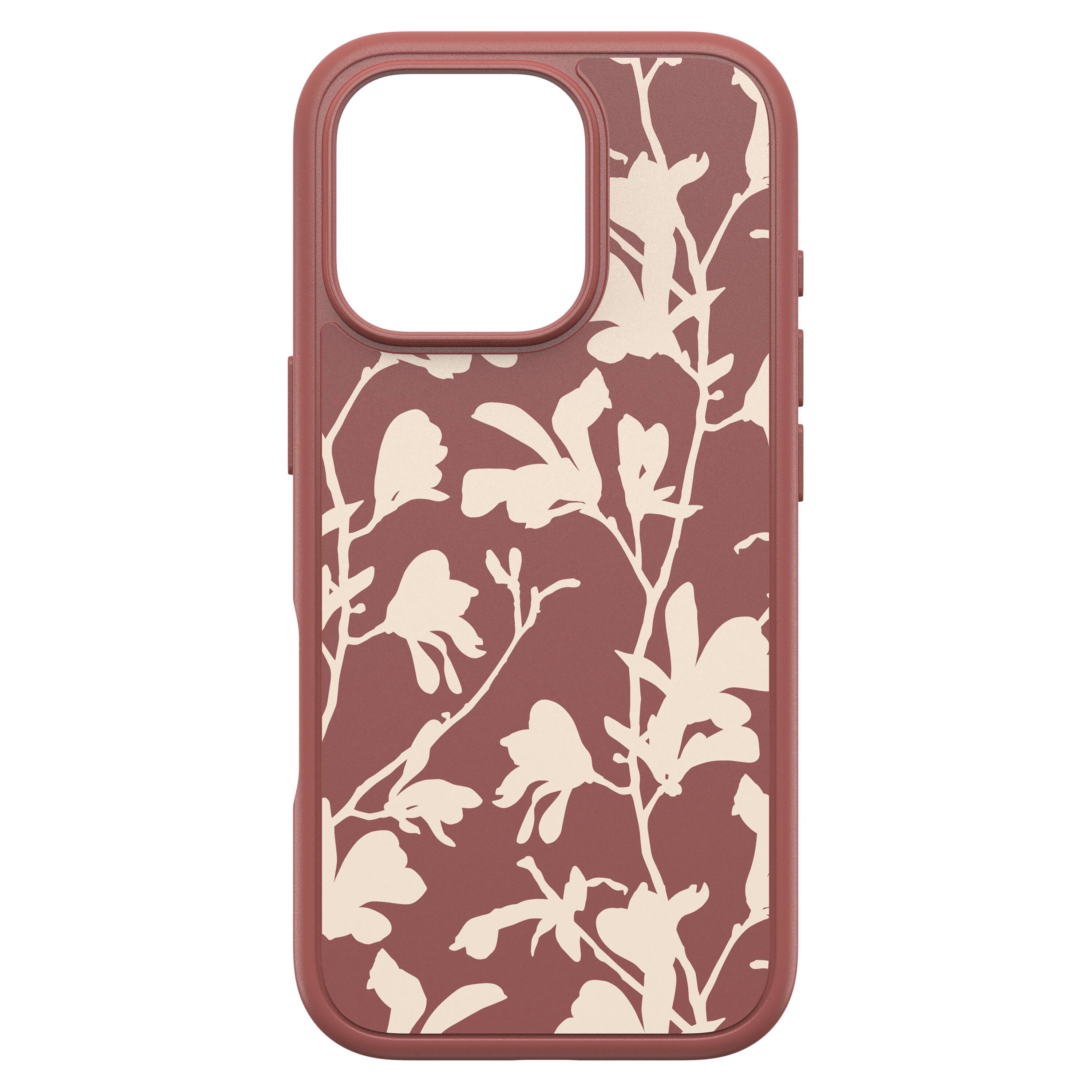 Angle. OtterBox - Symmetry Series Hard Shell for MagSafe for Apple iPhone 16 Pro - Autumn Rust.