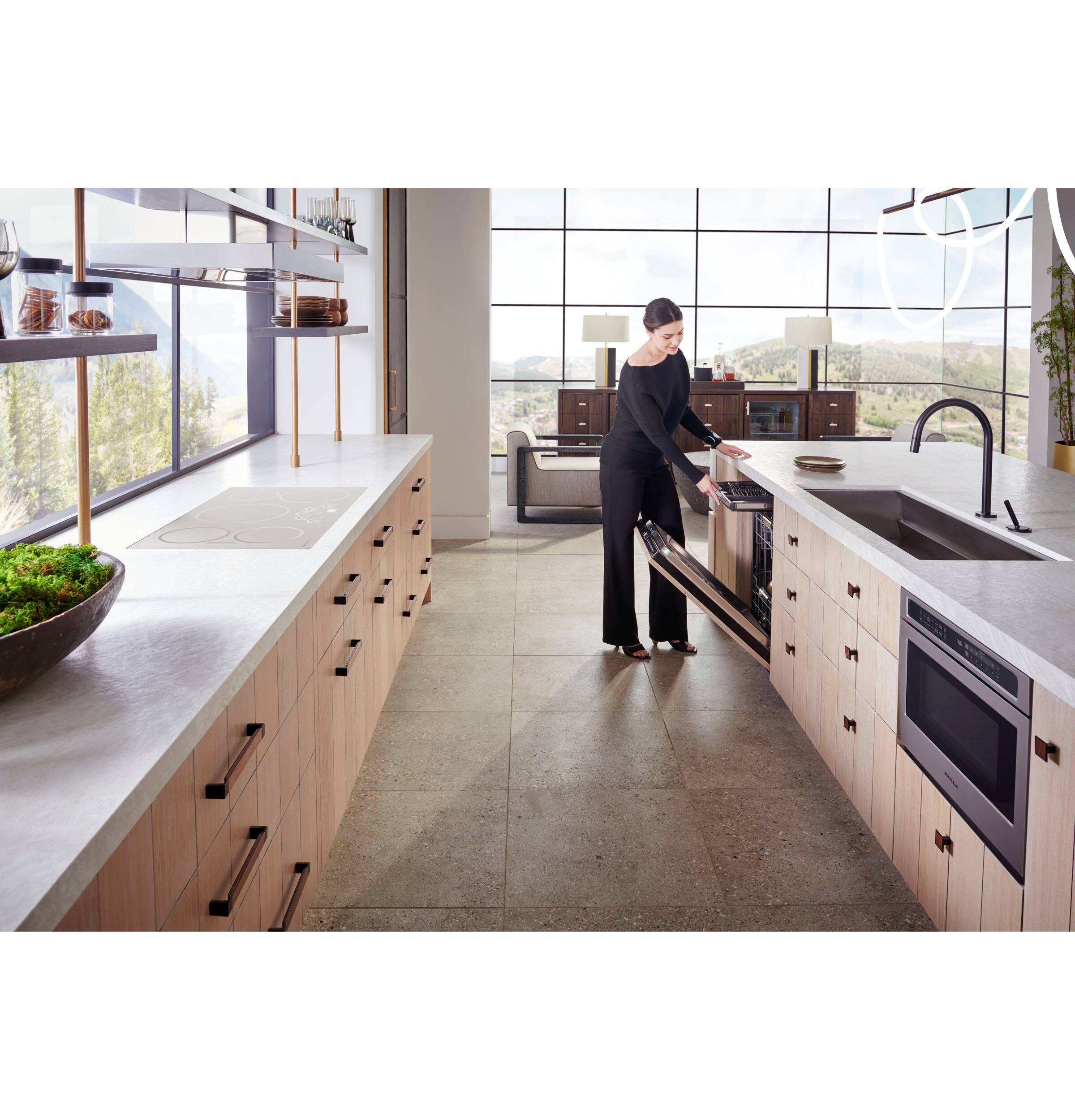 Alt View 29. Monogram - 1.2 Cu. Ft. Drawer Microwave with Sensor Cooking and 10 Cooking Modes - Stainless Steel.