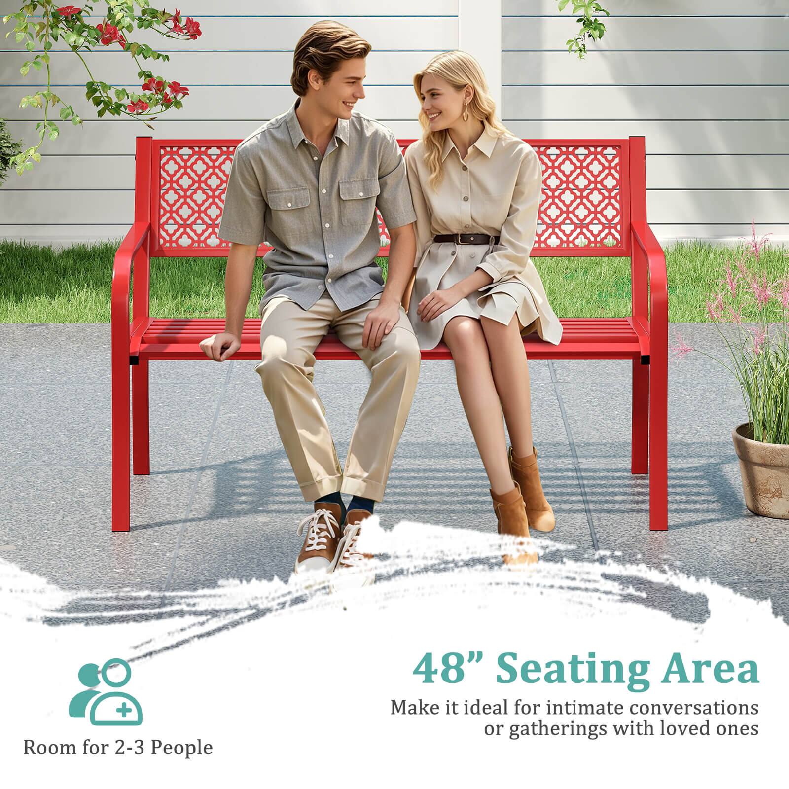 Room for 2-3 People

48" Seating Area
Make it ideal for intimate conversations or gatherings with loved ones