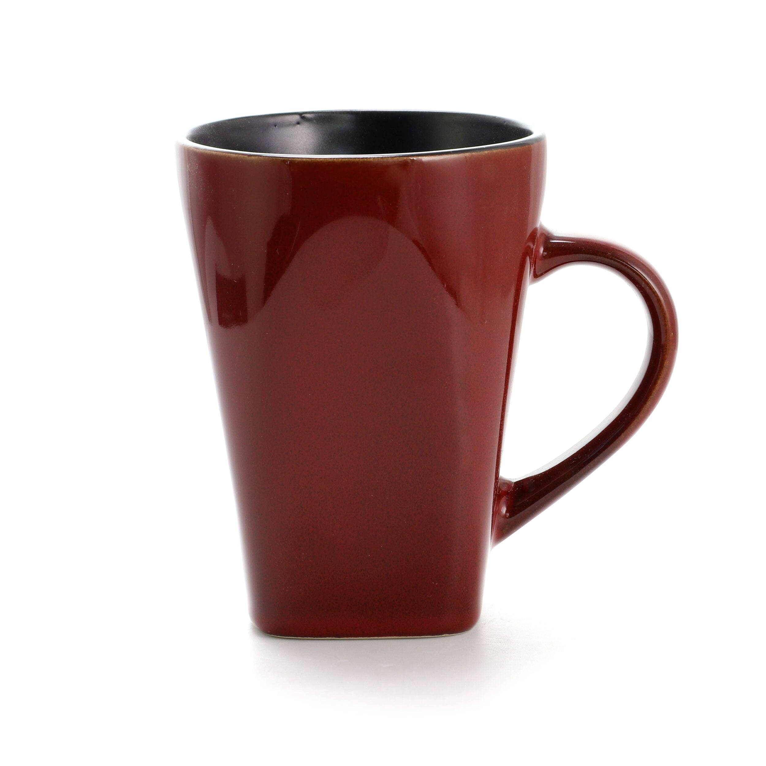 Alt View 4. Gibson - Gibson Elite Kiesling 16 Piece Hard Square Dinnerware Set in Red - Red.