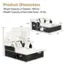 Product Dimensions:

* Weight Capacity of Daybed: 800 lbs
* Weight Capacity of Each Side Panel: 10 lbs
* Dimensions: 15.5" x 58.5" x 49.5"
* Material: 7.5P
* Weight: 48.5" x 12.5" x 60.5"
* Material: 12
* Weight: 65" x 28" x 42"
* Material: 16"
* Weight: 5"
* Material: 16"
* Weight: 2"
* Material: 23.5P
* Dimensions: 58"