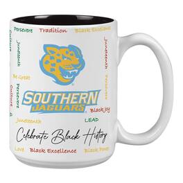Indigo Falls - Southern University Jaguars 15oz. Black History Month Mug - Multicolor
