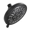 Front. Akicon - Akicon Adjustable High Pressure Shower head with 8-Setting Anti-Clogging Nozzles 2.5 gpm in Black - Black.