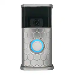 Michael Healy - Honeycomb Video Doorbell Cover (Ring 2nd Gen) - Nickel Silver