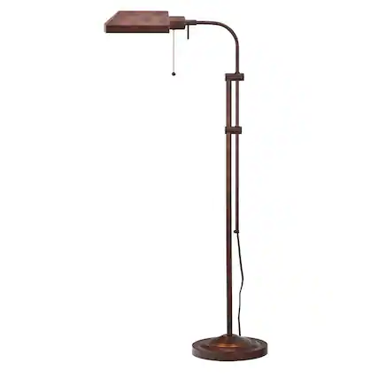 Front. Manhattan Lane - Metal Rectangular Floor Lamp with Adjustable Pole.