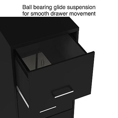Ball bearing glide suspension for smooth drawer movement