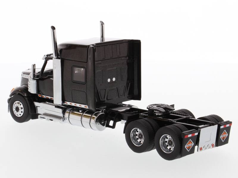 Alt View 1. Diecast Masters - International LoneStar Sleeper Cab Truck Tractor Black 1/50 Diecast Model by Diecast Masters.