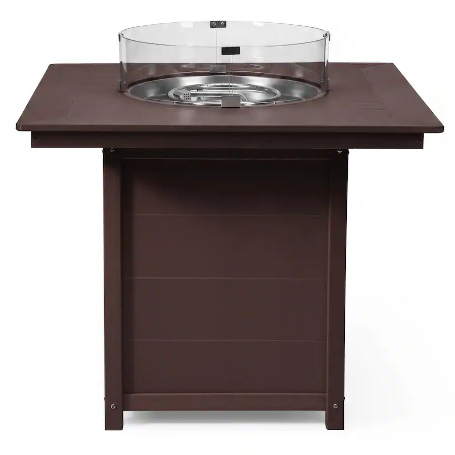 WestinTrends Helios 42" Modern Outdoor Patio Gas Propane Square Fire ...