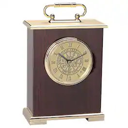 Jardine - Nebraska Huskers Carriage Clock - Gold
