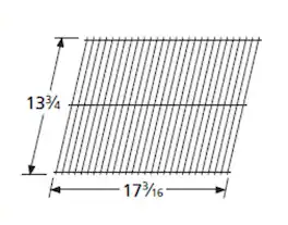 Music City Metals - MCM414071110 grid, ch stl wire, 13.75 x 17.1875; Unif