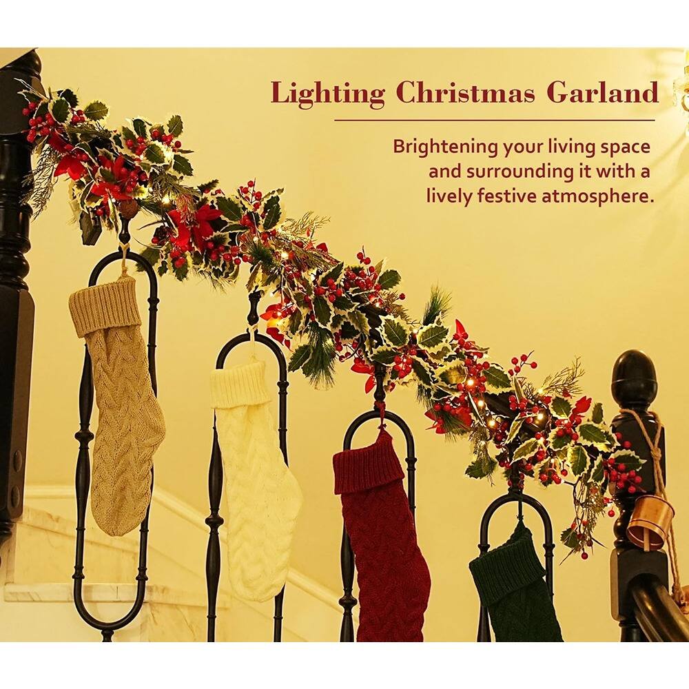 Lighting Christmas Garland  
Brightening your living space and surrounding it with a lively festive atmosphere.