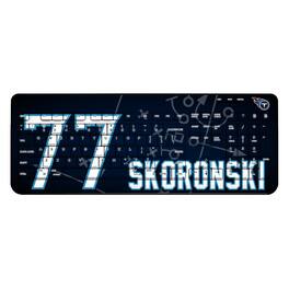 Keyscaper - Peter Skoronski Tennessee Titans Wireless Keyboard - Black