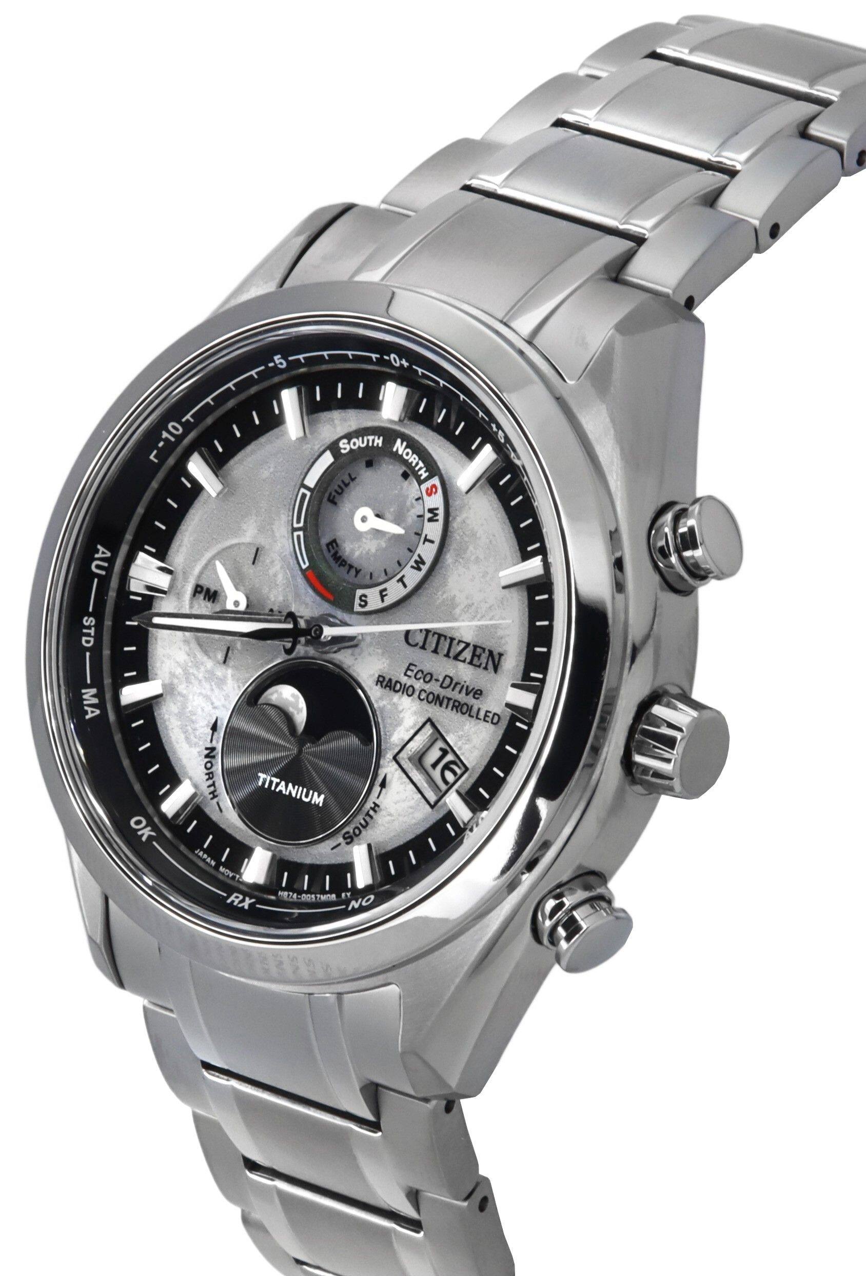Citizen Eco Drive Tsuki yomi Radio Controlled BY1010 81H Mens