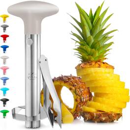 Zulay Kitchen - Stainless Steel Pineapple Corer & Slicer + Eye Removal Tool - Ivory